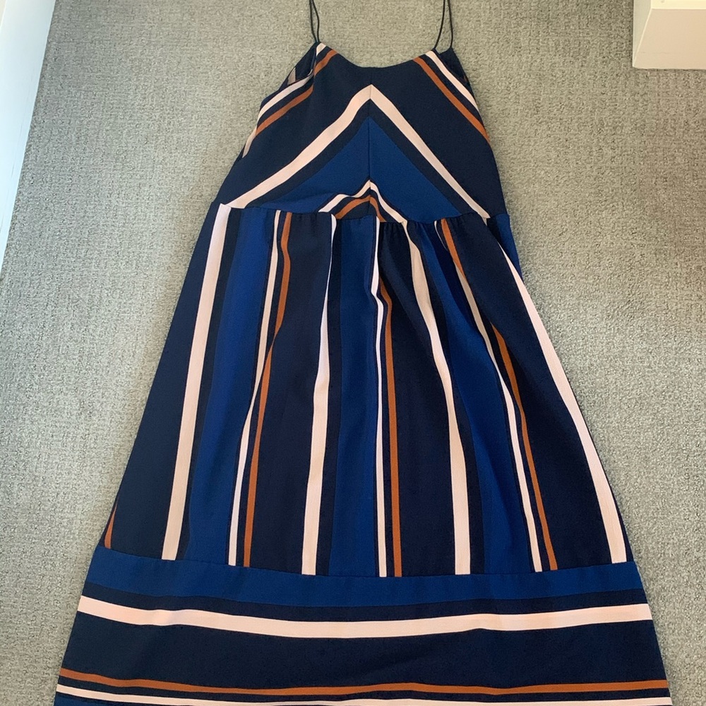 Striped midi dress
